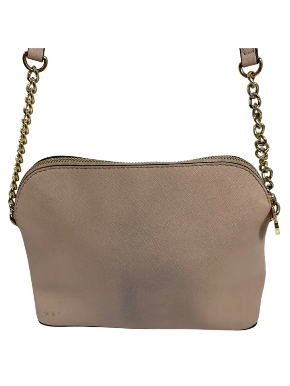 MICHAEL KORS Pale Ballet Pink Leather Domed Satchel Handbag Crossbody
